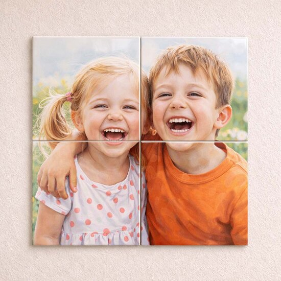 Eigen ontwerp tegeltableau - 4 tegels