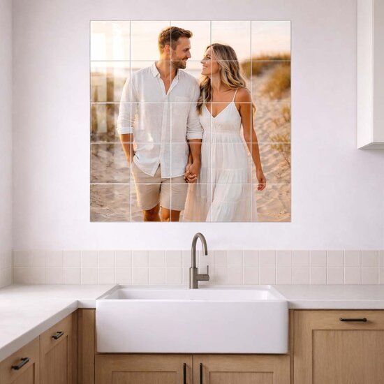 Eigen ontwerp tegeltableau - 4 tegels