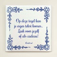 Vrolijk Delfts Blauw tegeltje nr. 21