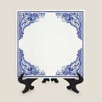 Delfts Blauw tegeltje nr. 77 blanco