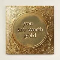 Tegeltje - You are worth gold