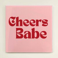 Tegeltje - Cheers Babe