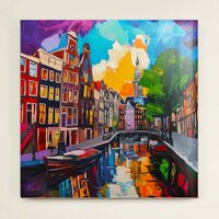 Tegeltje - Amsterdam geschilderd