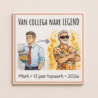 Pensioen tegeltje - Legend