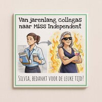 Pensioen tegeltje - Miss Independent
