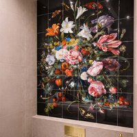 Tegeltableau Vaas met bloemen - Jan Davidsz de Heem