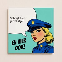 Trendy tegeltje - Politie