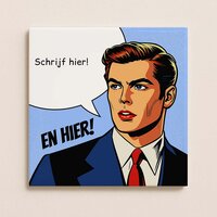 Trendy tegeltje - Man