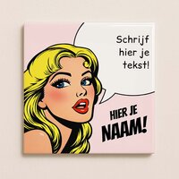 Trendy tegeltje - Vrouw