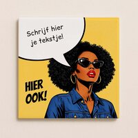 Trendy tegeltje - Afro