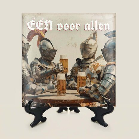 Tegeltje - &Eacute;&Eacute;N voor allen