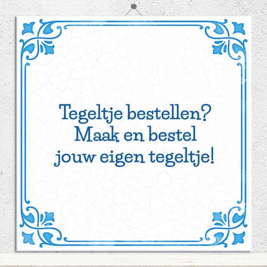 Delfts Blauw tegeltje (nr.154)