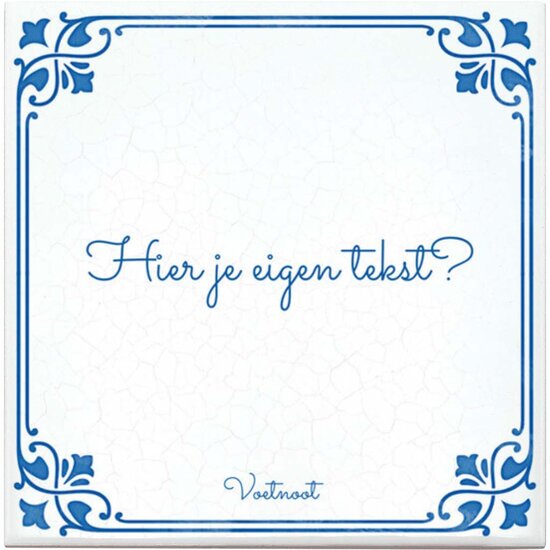 Delfts Blauw tegeltje (nr.154)
