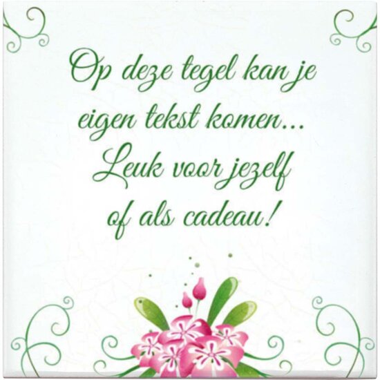 Tegeltje bloemen (nr.40)