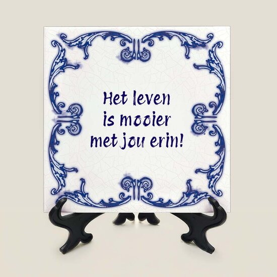 Delfts Blauw tegeltje nr. 24
