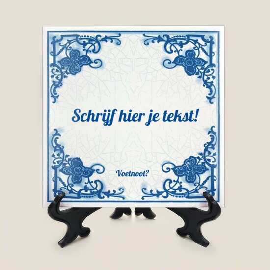 Delfts Blauw tegeltje nr. 23 lichtblauw