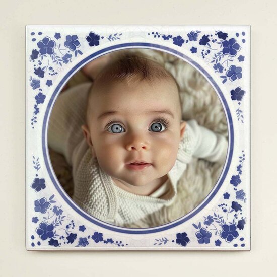 Vrolijk Delfts Blauw tegeltje nr. 7