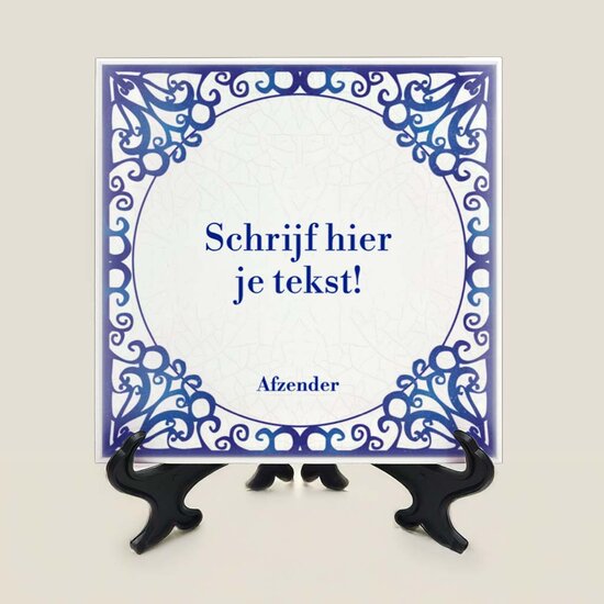 Delfts Blauw tegeltje nr. 30