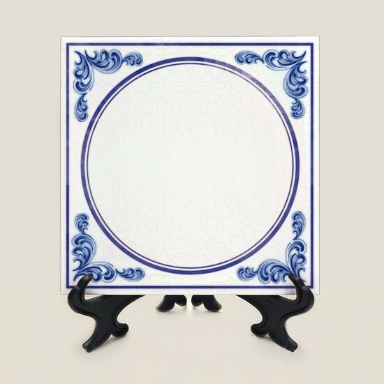 Delfts Blauw tegeltje nr. 62 blanco