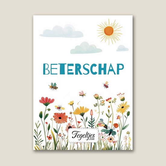 Kaartje met persoonlijke tekst