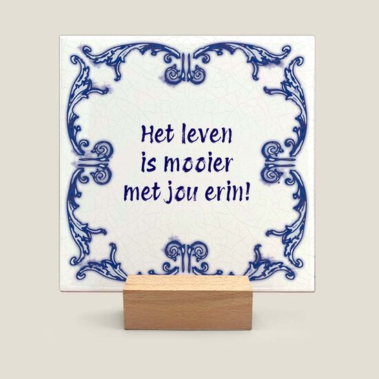 Delfts Blauw tegeltje nr. 24