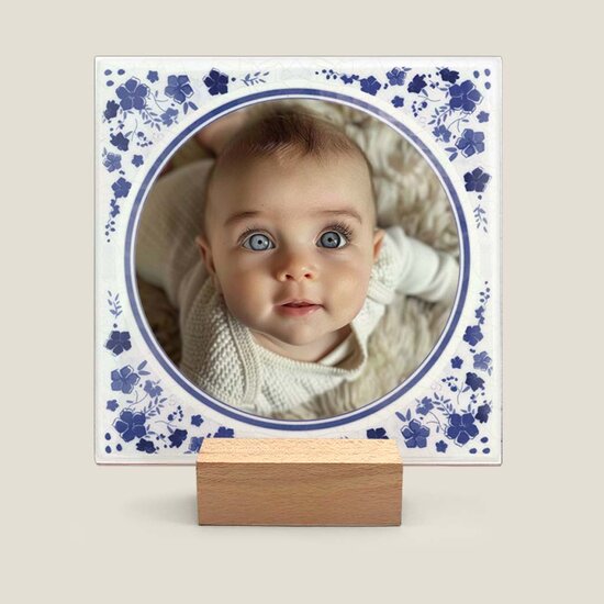 Vrolijk Delfts Blauw tegeltje nr. 7