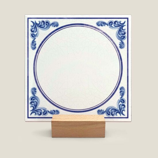 Delfts Blauw tegeltje nr. 62 blanco