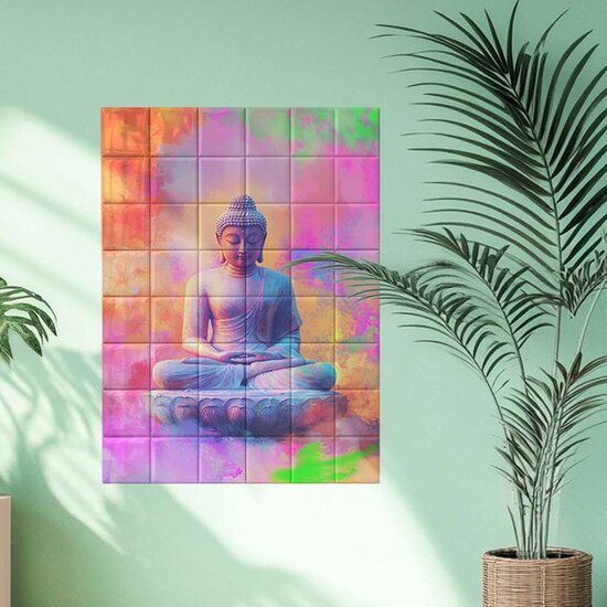 Tegeltableau Buddha