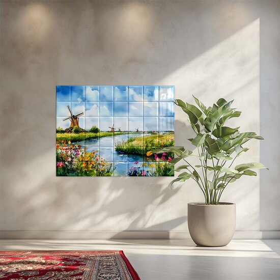 Tegeltableau Molens