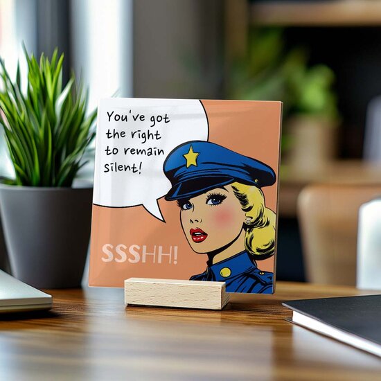 Tegeltje - Pop Art (Agent)