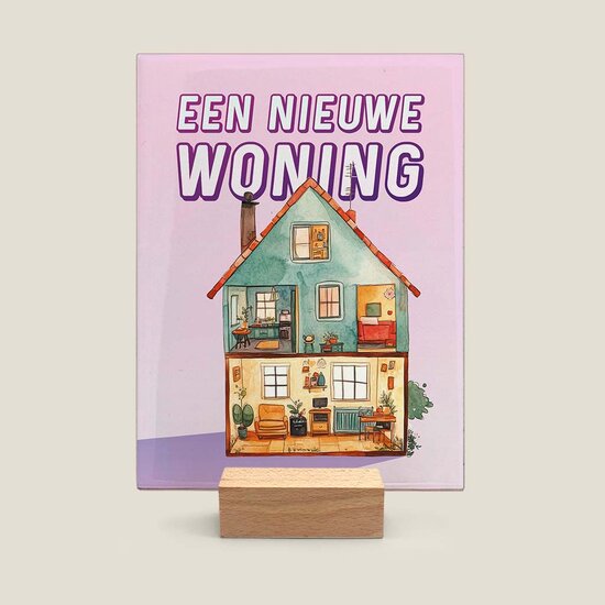 Groot tegeltje - Een nieuwe woning