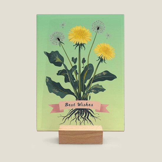 Groot tegeltje - Paardebloem