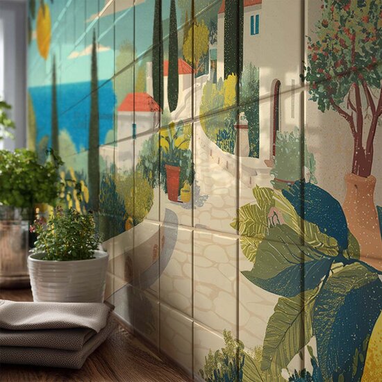 Tegeltableau Mediterraans 1