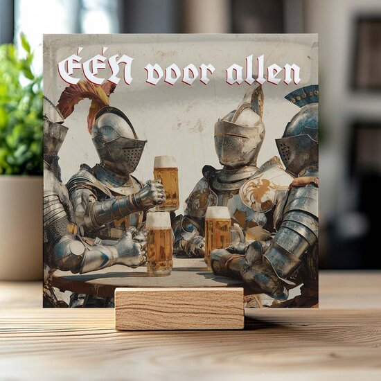 Tegeltje - &Eacute;&Eacute;N voor allen