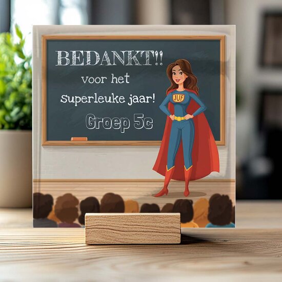 Tegeltje - Superjuf
