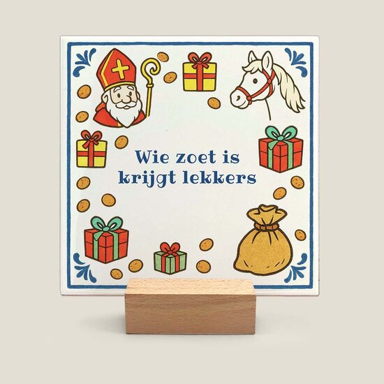 Tegeltje - Sint