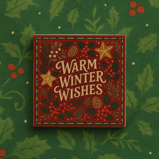 Tegeltje - Warm Winter Wishes