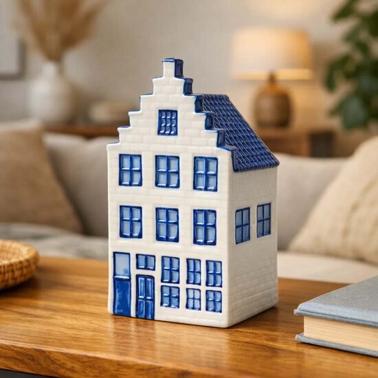 Grachtenpand nr. 1 - Heinen Delfts Blauw