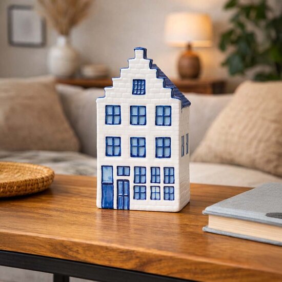 Grachtenpand nr. 1 - Heinen Delfts Blauw