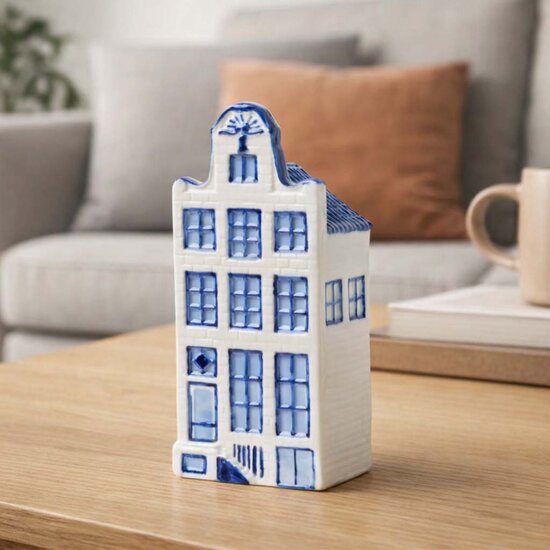 Grachtenpand nr. 4 - Heinen Delfts Blauw