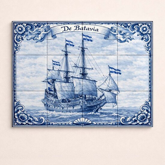 Tegeltableau &ndash; Batavia schip
