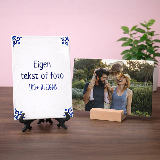 Groot tegeltje personaliseren &ndash; tekst of foto