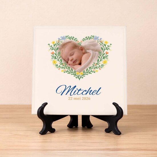 Geboortetegeltje - Hart