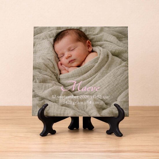 Geboortetegeltje met foto