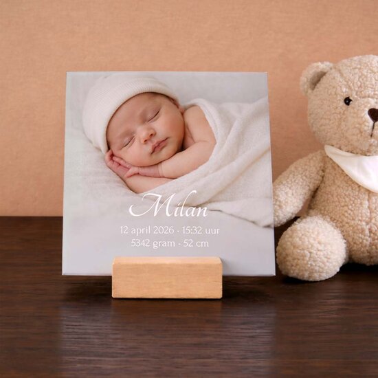 Geboortetegeltje met foto