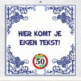 Sarah 50 jaar tegeltje