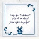 Tegeltje Blauw (nr.56)
