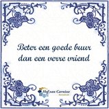 Delfts Blauw tegeltje (nr.23 met logo)