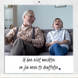 Tegeltje met foto en tekst (nr.150)