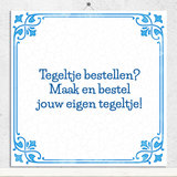 Delfts Blauw tegeltje (nr.154)